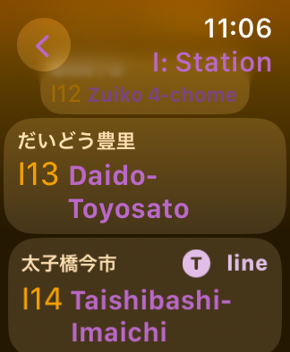 station list page